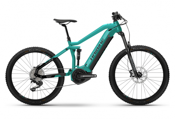 VTT ÉLECTRIQUE TOUT-SUSPENDU HAIBIKE ALLMTN 1 SHIMANO DEORE 11V 630 WH 29'' / 27.5'' GRIS ANTHRACITE TURQUOISE 2022
