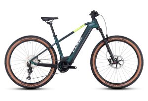 VTT ÉLECTRIQUE SEMI-RIGIDE CUBE REACTION HYBRID SLT 750 SHIMANO XT 12V 750 WH 29'' ARGENT BLANC CREAM 2023