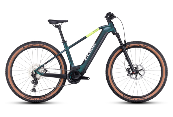 VTT ÉLECTRIQUE SEMI-RIGIDE CUBE REACTION HYBRID SLT 750 SHIMANO XT 12V 750 WH 29'' ARGENT BLANC CREAM 2023